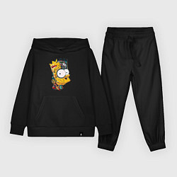 Костюм хлопковый детский Cyber-Bart - Simpsons family, цвет: черный