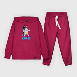 Костюм хлопковый детский Doggy Dad, цвет: маджента
