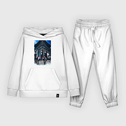 Костюм хлопковый детский Stray Kids Thunderous, цвет: белый