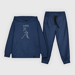 Костюм хлопковый детский Queen- Фредди и микрофон, цвет: тёмно-синий