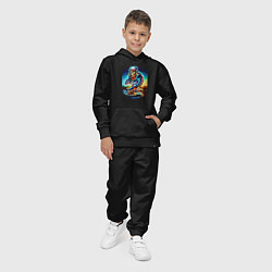 Костюм хлопковый детский Cool DJ - skull, цвет: черный — фото 2