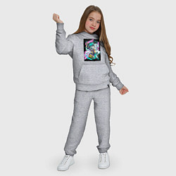 Костюм хлопковый детский Ребекка на роликах -Киберпанк, цвет: меланж — фото 2