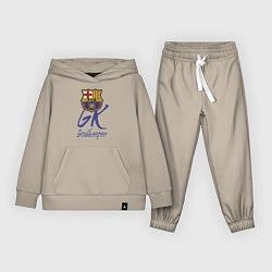 Костюм хлопковый детский Barcelona - Spain - goalkeeper, цвет: миндальный