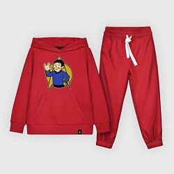 Костюм хлопковый детский Spoke - vault boy, цвет: красный