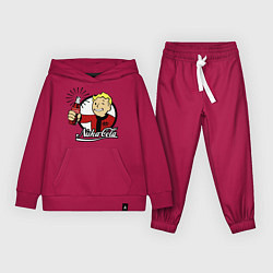 Костюм хлопковый детский Vault boy - nuka cola, цвет: маджента