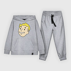 Костюм хлопковый детский Vault boy head, цвет: меланж