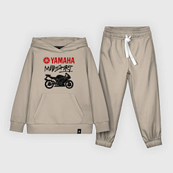Костюм хлопковый детский Yamaha - motorsport, цвет: миндальный