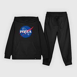 Костюм хлопковый детский Nasa - pizza, цвет: черный