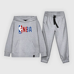 Костюм хлопковый детский NBA - big logo, цвет: меланж