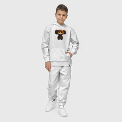 Костюм хлопковый детский Plush character in latex, цвет: белый — фото 2
