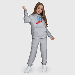 Костюм хлопковый детский Ида - limited edition, цвет: меланж — фото 2