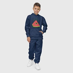 Костюм хлопковый детский Арбузная пирамидка, цвет: тёмно-синий — фото 2