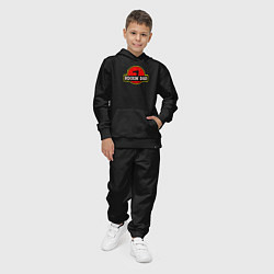 Костюм хлопковый детский Rockin Dad, цвет: черный — фото 2