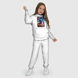 Костюм хлопковый детский Космический портрет Сальвадора Дали, цвет: белый — фото 2