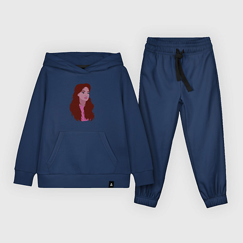 Детский костюм Девушка с рыжими волосами / Тёмно-синий – фото 1
