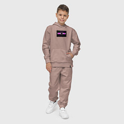 Костюм хлопковый детский Ender Clothes, цвет: пыльно-розовый — фото 2