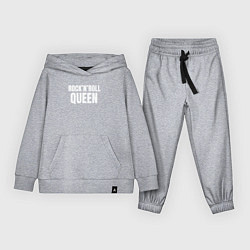 Костюм хлопковый детский Королева рокнролла, цвет: меланж