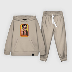 Костюм хлопковый детский Stan Lee peace, цвет: миндальный