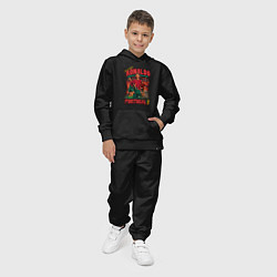 Костюм хлопковый детский Криштиану Роналду Португалия 7, цвет: черный — фото 2