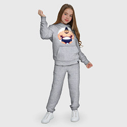 Костюм хлопковый детский Борец сумо, цвет: меланж — фото 2