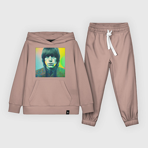 Детский костюм Brian Jones Pop Glitch Art / Пыльно-розовый – фото 1