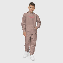Костюм хлопковый детский Barbenheimer or Oppenbarbie meme, цвет: пыльно-розовый — фото 2