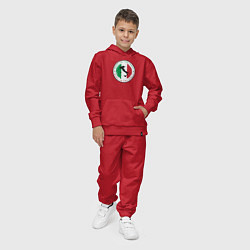 Костюм хлопковый детский Сделан в Италии, цвет: красный — фото 2