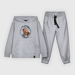 Костюм хлопковый детский На работу с работы, цвет: меланж