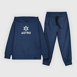 Костюм хлопковый детский Astro logo, цвет: тёмно-синий