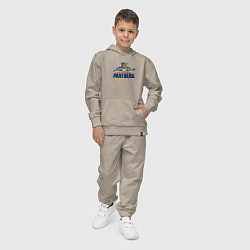 Костюм хлопковый детский Florida panthers - hockey team, цвет: миндальный — фото 2