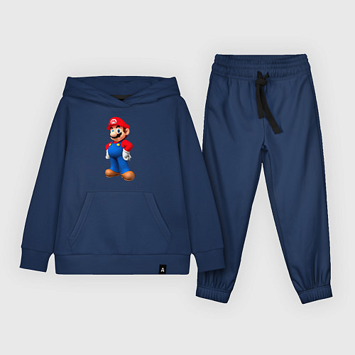 Детский костюм Марио стоит / Тёмно-синий – фото 1