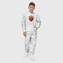 Костюм хлопковый детский Roma sport fc, цвет: белый — фото 2