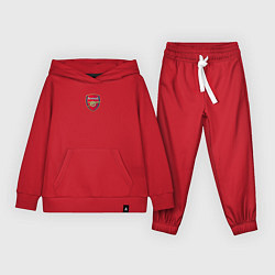 Костюм хлопковый детский Arsenal fc sport club, цвет: красный