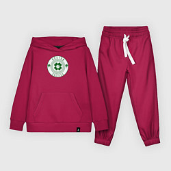 Костюм хлопковый детский Team Celtics, цвет: маджента