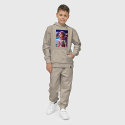 Костюм хлопковый детский Барби - крутой космонавт, цвет: миндальный — фото 2
