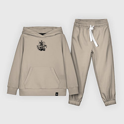 Костюм хлопковый детский Георгий Победоносец Герб Москвы, цвет: миндальный