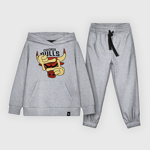 Детский костюм Bulls logo with hands / Меланж – фото 1