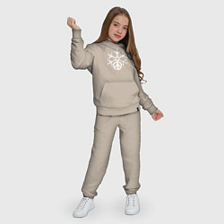 Костюм хлопковый детский Peace snow, цвет: миндальный — фото 2