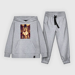 Костюм хлопковый детский Брюс Ли актер, цвет: меланж