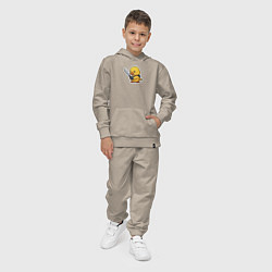 Костюм хлопковый детский Боевой утенок, цвет: миндальный — фото 2