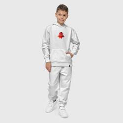 Костюм хлопковый детский Шлем Братства Стали, цвет: белый — фото 2