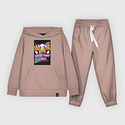 Костюм хлопковый детский Брук soul king, цвет: пыльно-розовый