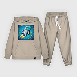 Детский костюм Крокодил летит в космосе