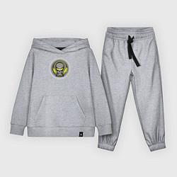 Костюм хлопковый детский Музыкальный череп, цвет: меланж