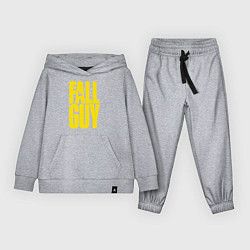 Костюм хлопковый детский The fall guy logo, цвет: меланж