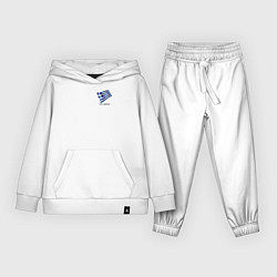 Костюм хлопковый детский Im Greek - motto, цвет: белый