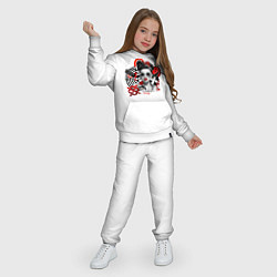 Костюм хлопковый детский Gravitation Three pop art girl, цвет: белый — фото 2