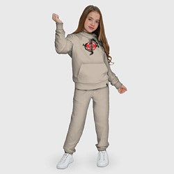 Костюм хлопковый детский Karate kyokushin - dragon, цвет: миндальный — фото 2