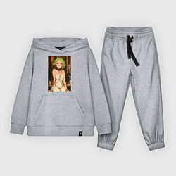 Костюм хлопковый детский Реинкарнация безработного Сильфиетта вечернее плат, цвет: меланж