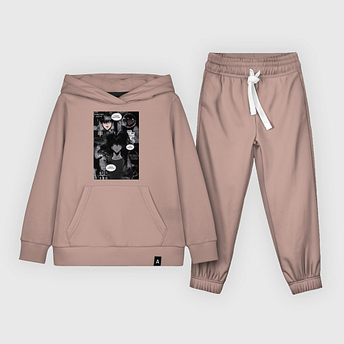 Детский костюм Поднятие уровня в одиночку Джину Сон коллаж / Пыльно-розовый – фото 1